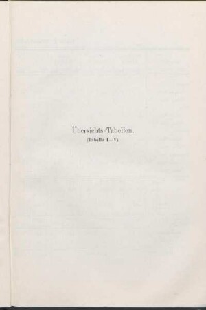 Übersichts-Tabellen.