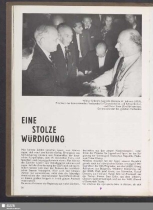 Eine Stolze Würdigung