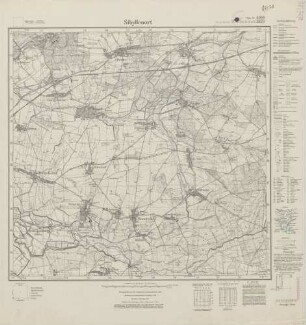 4869 (alte Nr.: 2829) Sibyllenort, Meßtischblatt (4cm - Karte)