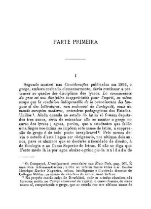 Parte Primeira
