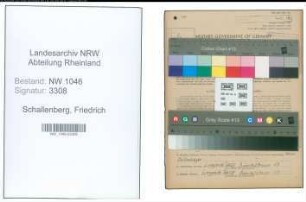 Entnazifizierung Friedrich Schallenberg , geb. 17.06.1895 (Schneider)