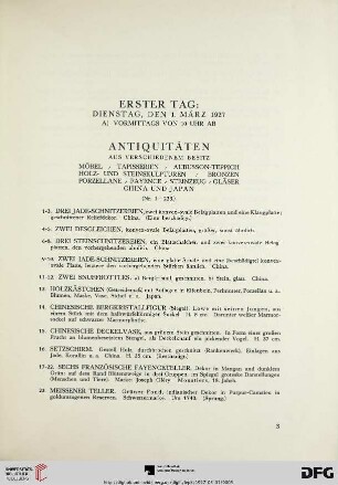 Antiquitäten aus verschiedenem Besitz [...] (Nr. 1-223)