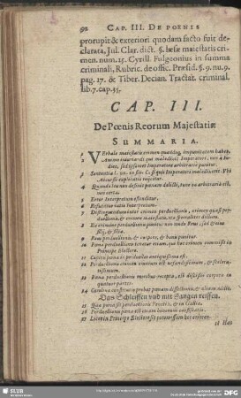 Cap. III. De Poenis Reorum Maiestatis