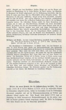 590-600 Miszellen