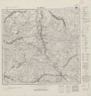 5061 (alte Nr.: 2948) Kauffung, Meßtischblatt (4 cm - Karte)