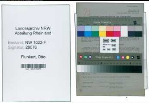 Entnazifizierung Otto Flunkert , geb. 02.11.1902 (Technischer Angestellter)