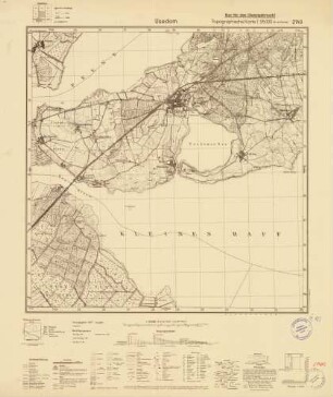 2149 Usedom, Topographische Karte 1:25000 (4cm - Karte)