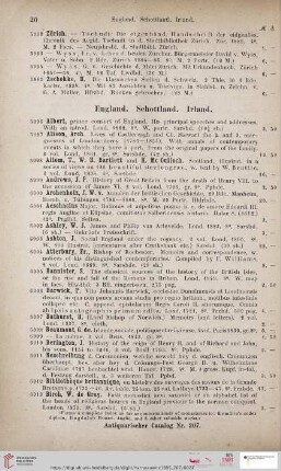 England. Schottland. Irland (Nr. 5996 - 6268)