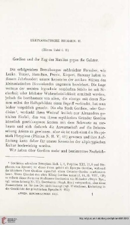 22: Kleinasiatische Studien, 2