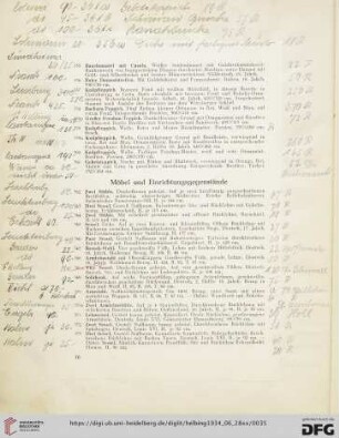 Möbel und Einrichtungsgegenstände (Nr. 362-415)