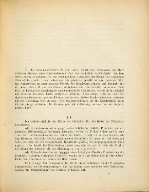 Eine reziproke Zuordnung der räumlichen Elemente