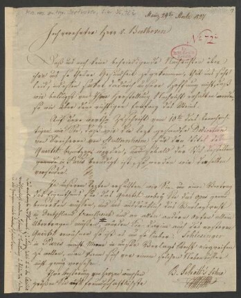 Brief an Ludwig van Beethoven : 29.03.1827