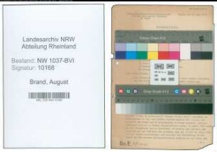 Entnazifizierung August Brand , geb. 25.05.1901 (Bergmann)