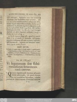 Tit. III. (VI. 54.) Ut legatorum seu fideicommissorum servandorum causa caveatur.