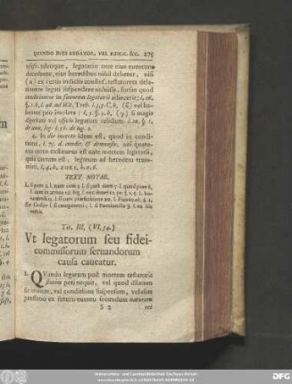 Tit. III. (VI. 54.) Ut legatorum seu fideicommissorum servandorum causa caveatur.