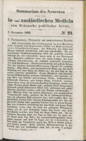 1. December 1833. No 23.