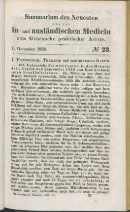 1. December 1833. No 23.