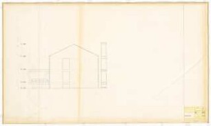 Forschungsinstitut für angewandte Mikroskopie, Photographie und Kinematographie, Karlsruhe: Ansicht Süden 1:50