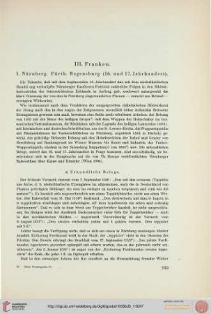 III: Franken