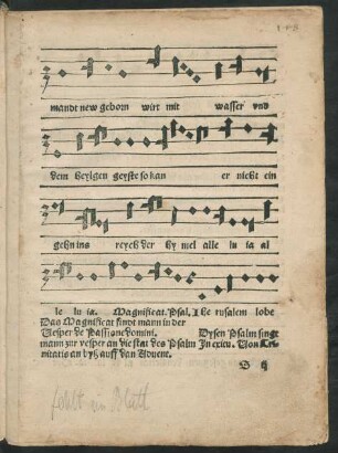 [Ende von: Antiphona auff das Magnificat]