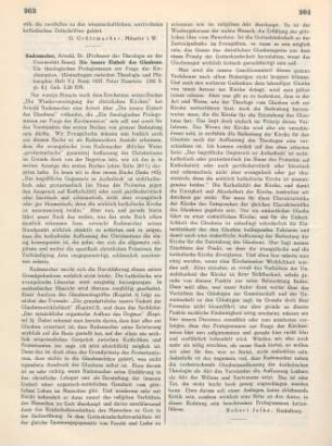263-264 [Rezension] Rademacher, Arnold, Die innere Einheit des Glaubens