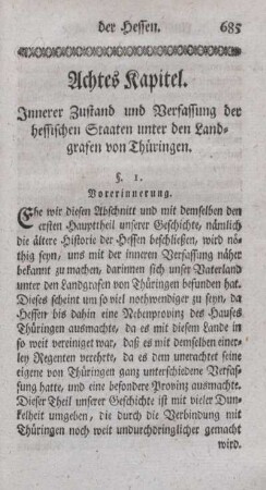 Achtes Kapitel. Innerer Zustand und Verfassung der hessischen Staaten unter den Landgrafen von Thüringen.