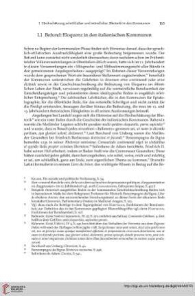1.1 Befund: Eloquenz in den italienischen Kommunen