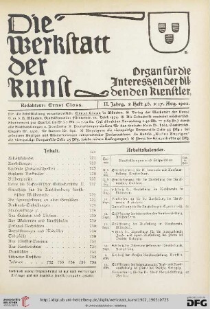 Inhalt / Arbeitskalender / Geplante Ausstellungen / Eröffnete Ausstellungen / Laufende Preisausschreiben / Geplante Denkmäler