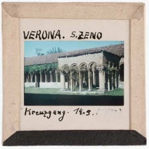 Verona: San Zeno, Kreuzgang (Foto 1944)