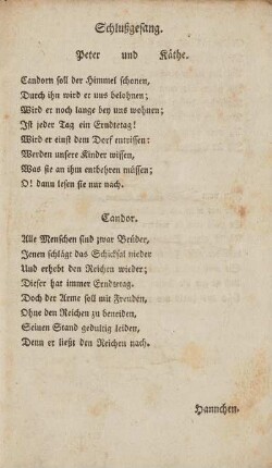 Schlußgesang