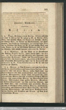 Zweiter Abschnitt. Asien