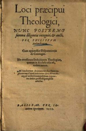 Loci praecipui theologici