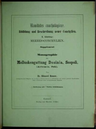 Ser. 2 = Abth. 2, Suppl. 1: Novitates conchologicae. Ser. 2 = Abth. 2. Mollusca marina. Suppl. 1