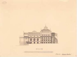 Stadttheater, Halle/Saale: Seitenansicht