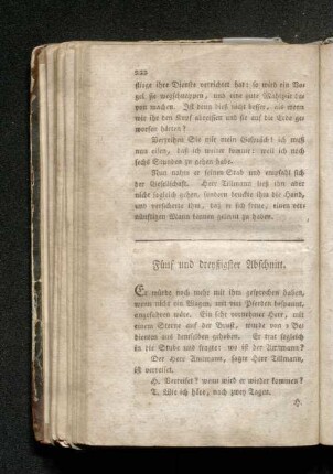 Fünf und dreyßigster Abschnitt.