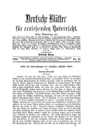 Ueber die Anwendungen der einfachen ethischen Ideen : (Fortsetzung)