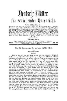 Ueber die Anwendungen der einfachen ethischen Ideen : (Fortsetzung)