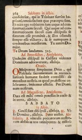 364-368, Sabbato in Albis.