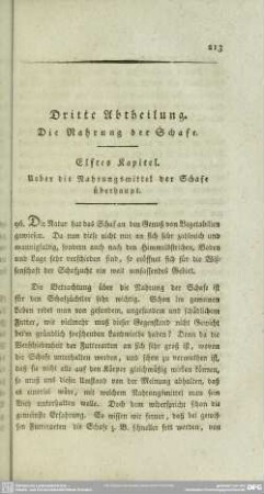 Dritte Abtheilung. Die Nahrung der Schafe