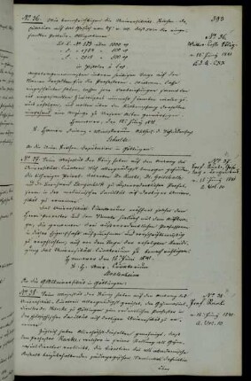 Berufung des ordentlichen Professors der philosophischen Fakultät Ranke.