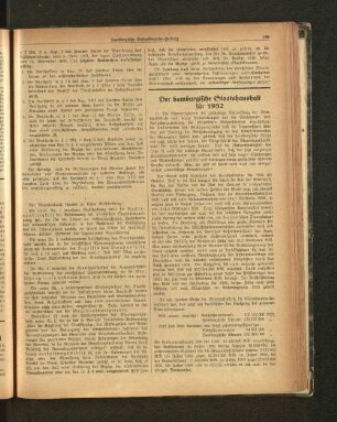 Der hamburgische Staatshaushalt für 1932