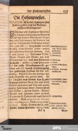 Die Hohenpriester.