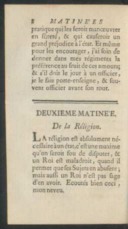 Deuxieme matinée