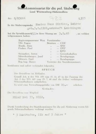 Huober, Hans Günther