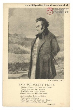 Zur Schubert-Feier: Schubert Franz, du Fürst der Lieder