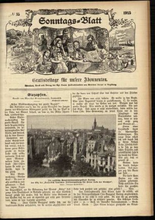 Ausgabe vom Sonntag, den 29. August 1915.