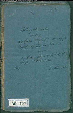 Wehrbein Nr. 32 zu Nalhof gegen Greve Nr. 12 zu Nalhof
