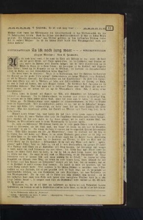 As ick noch jung weer - -
