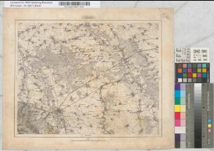 [Topographische Karte 1 : 80.000 von Rheinland und Westfalen-Generalstabskarte -]. Jülich. Nr. 1. LF 24 B 51°15' (richtig: 50°45' !). Ruzek grav. 1847 / [Prägestempel] Simon Schropp in Berlin