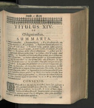 Titulus XIV. De obligationibus.